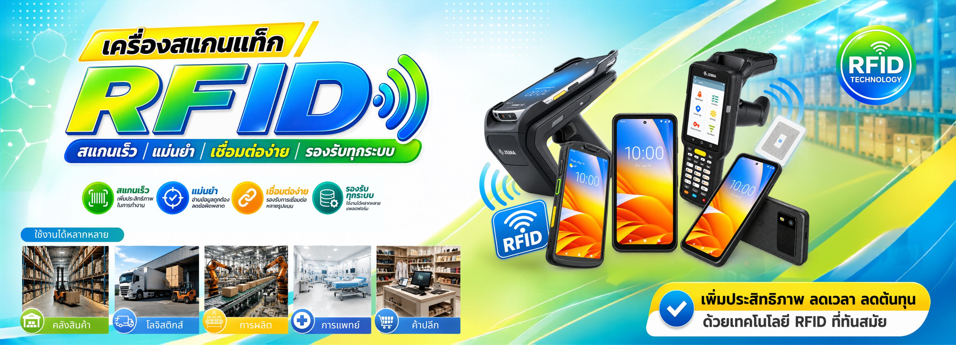 เครื่องสแกนแท็ก RFID พกพา