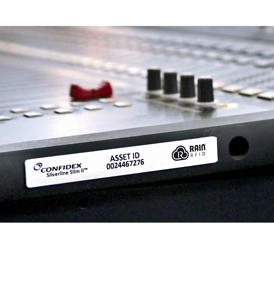 สติกเกอร์ RFID Zebra Confidex Silverline Slim II™ แท็กทรงเรียวยาว สำหรับงานติดโลหะแคบและโค้ง