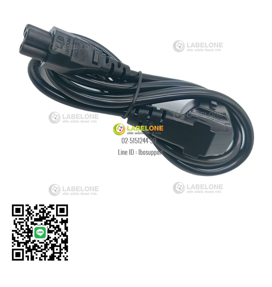 สายไฟ POWER AC 3 รูกลม POWER AC 3 POWER CORD, IEC C5, EU 90D (1PC/BAG)