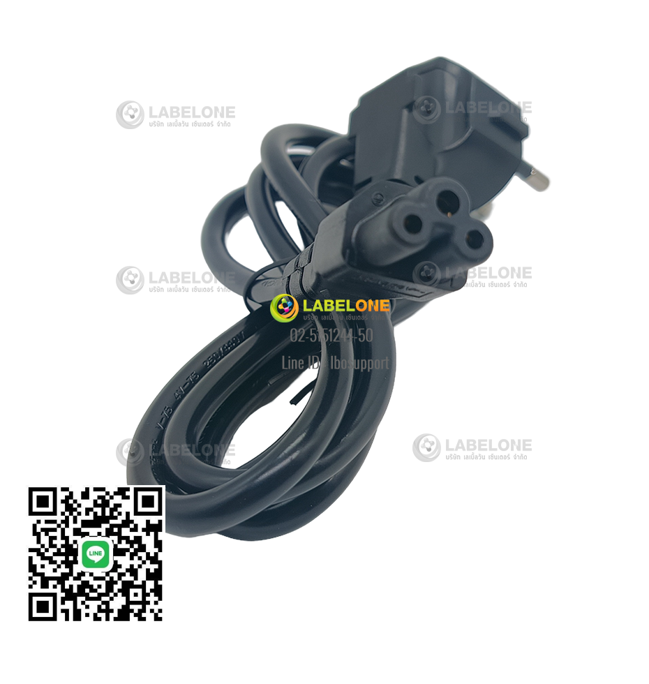 สายไฟ POWER AC 3 รูกลม POWER AC 3 POWER CORD, IEC C5, EU 90D (1PC/BAG)