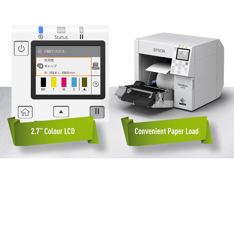 เครื่องพิมพ์ฉลากบาร์โค้ดสี Epson ColorWorks C4050