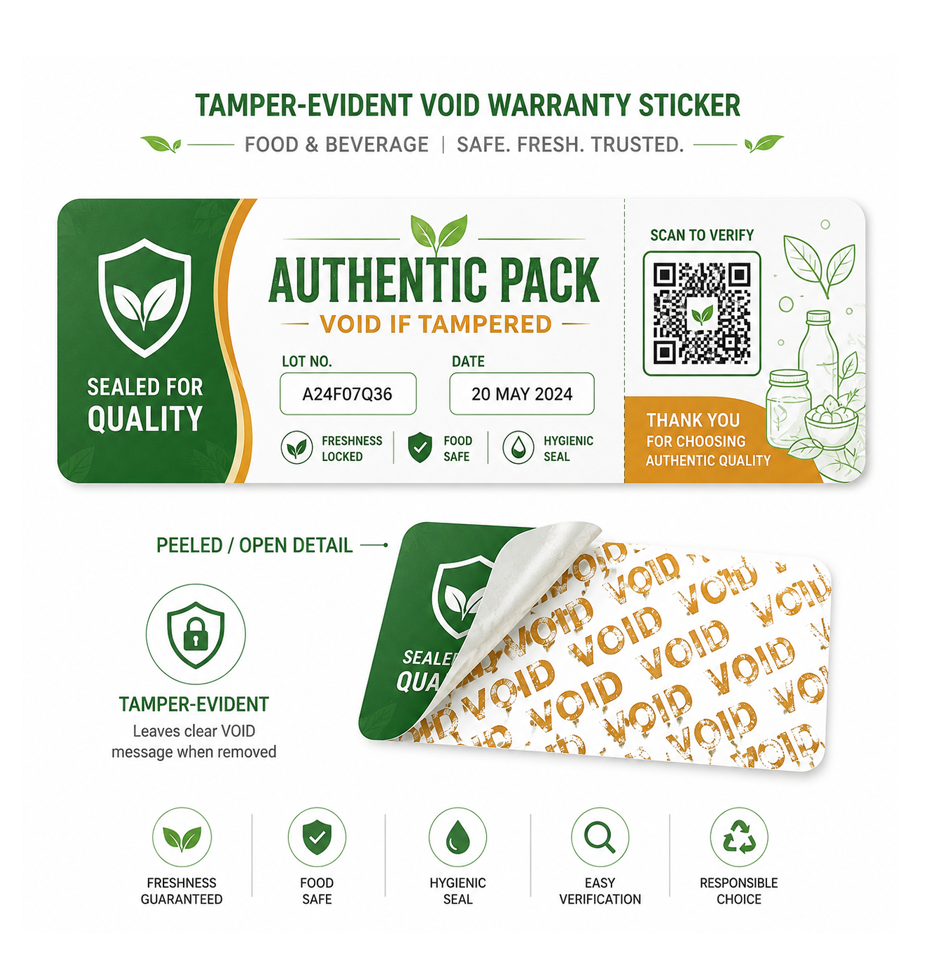  สติกเกอร์วอยด์ (Void Stickers), สติกเกอร์กันปลอม, สติกเกอร์โฮโลแกรม