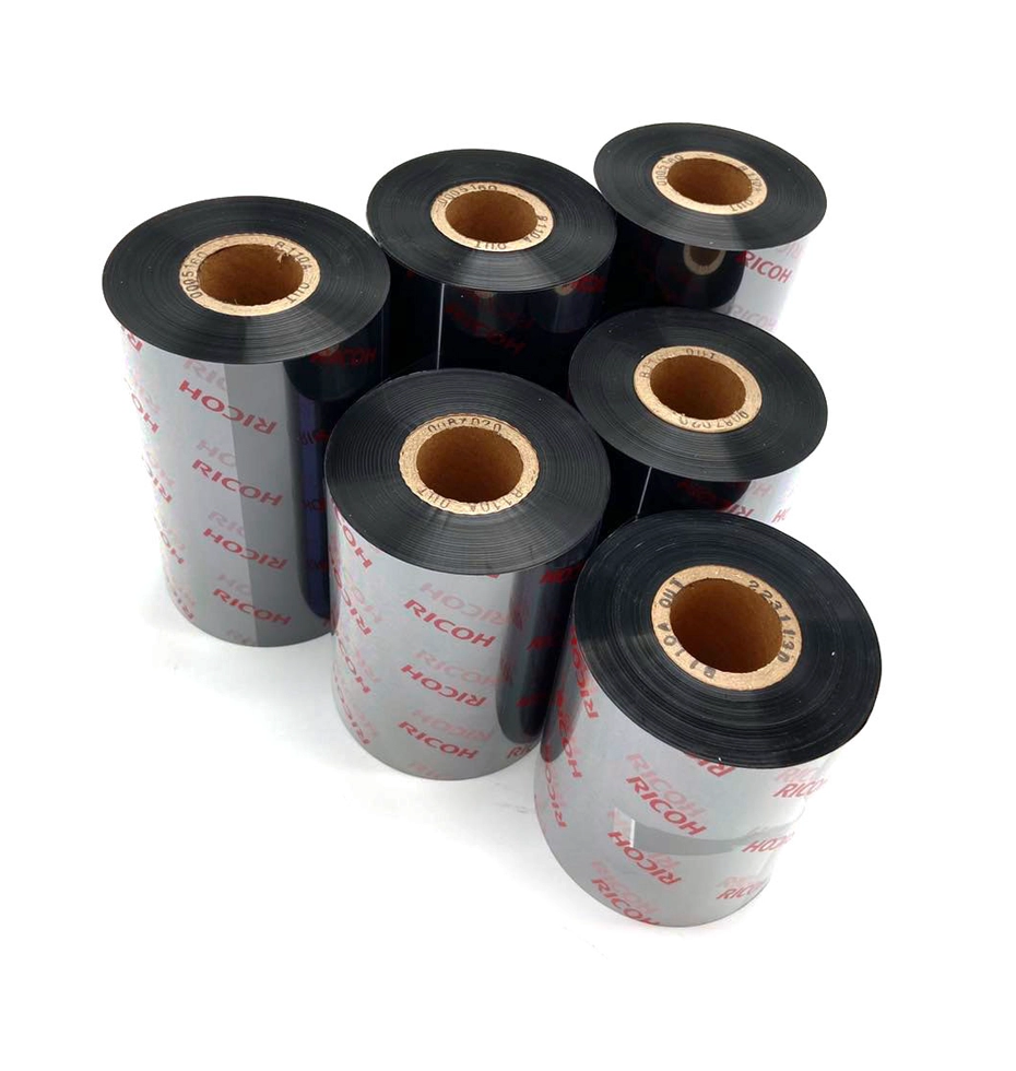 ริบบอนบาร์โค้ด Ricoh B110C Resin Ribbon Thermal Transfer Ribbon