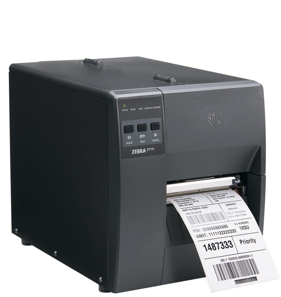 เครื่องพิมพ์บาร์โค้ด Zebra ZT111 Industrial Printer Barcode