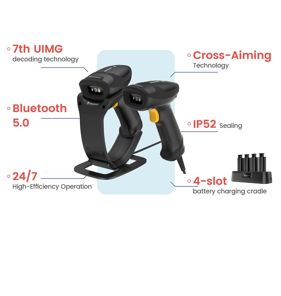 เครื่องอ่านบาร์โค้ด Newland NLS-HR3000-BT Handheld Scanner