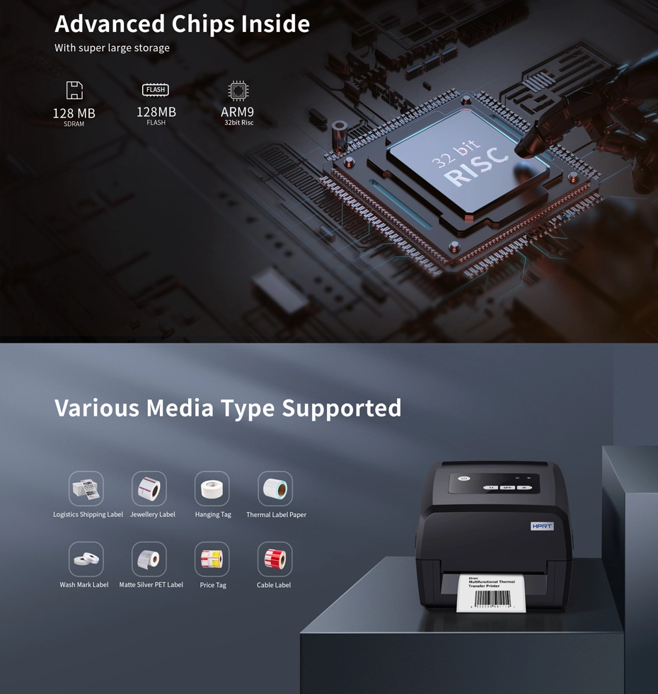 HPRT HT800/HT830 Printer Barcode