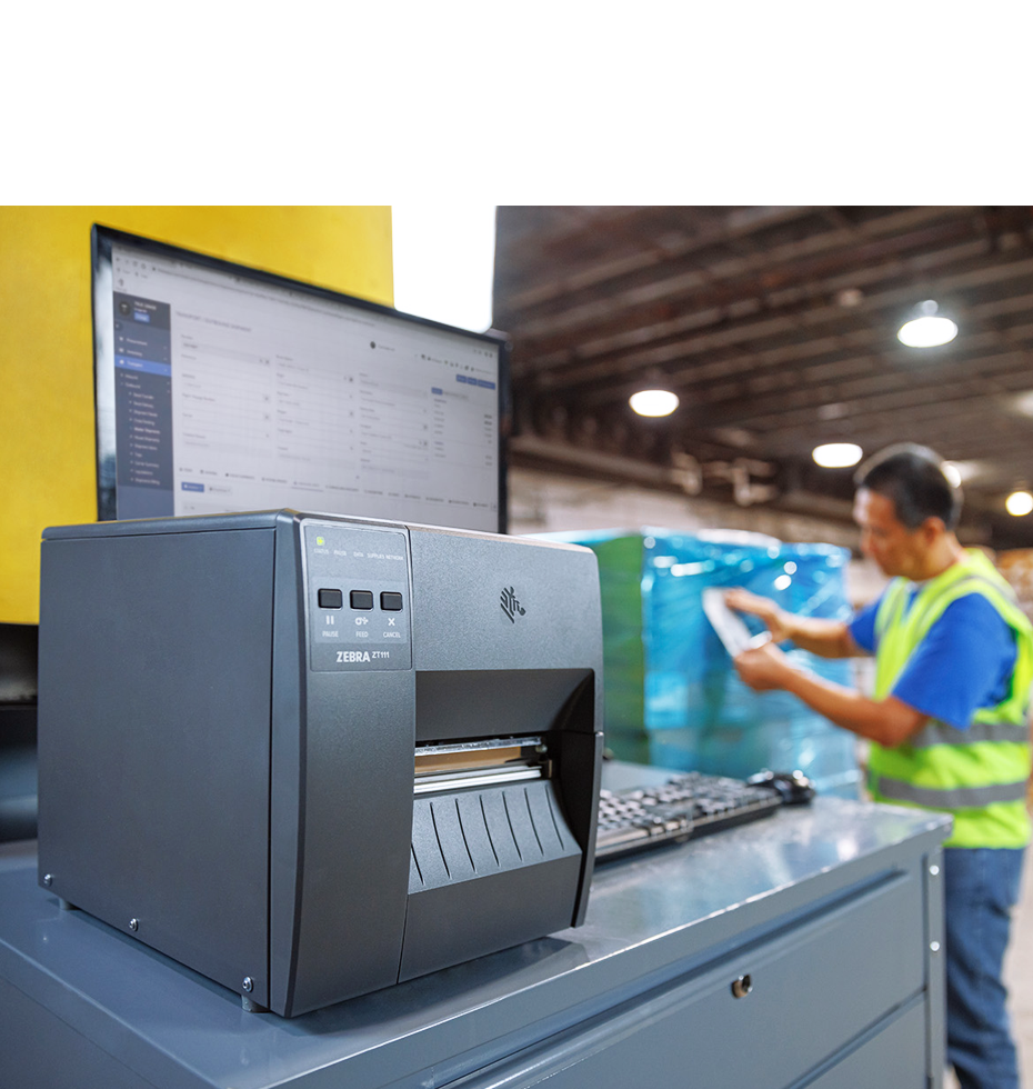 เครื่องพิมพ์บาร์โค้ด Zebra ZT111 Industrial Printer Barcode