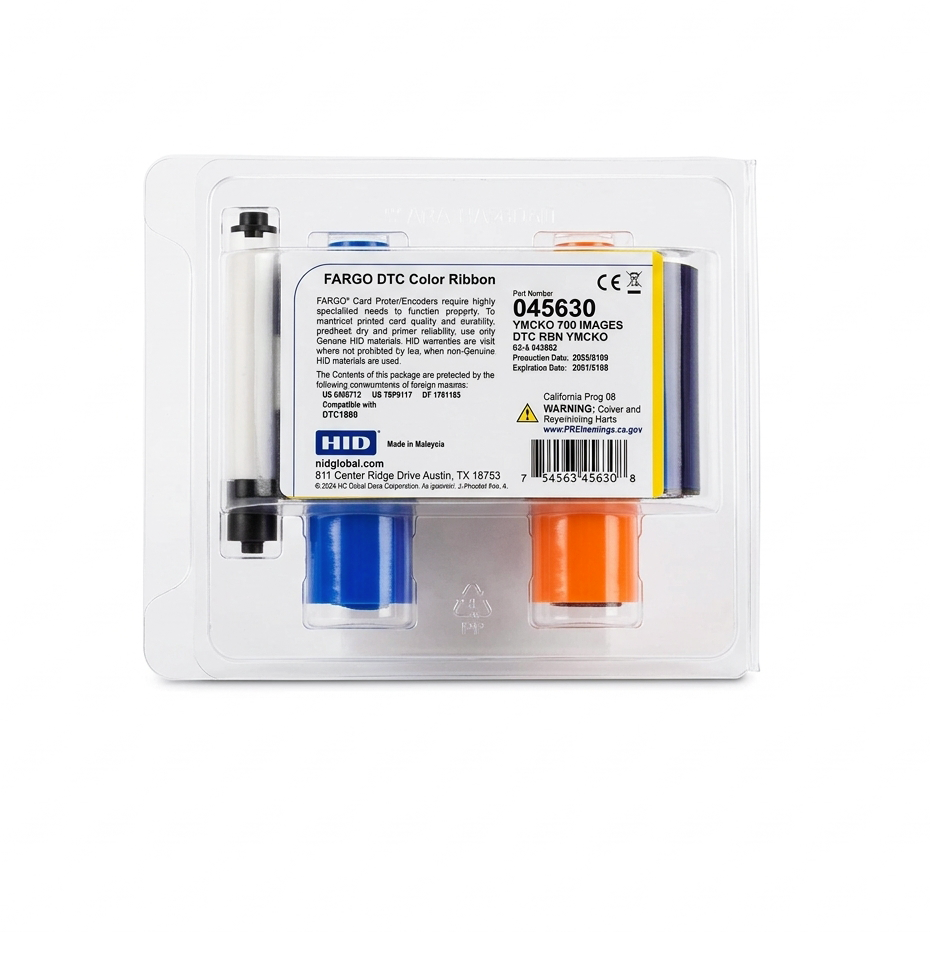ตลับหมึกเครื่องพิมพ์บัตร HID FARGO 045630 YMCKO 
