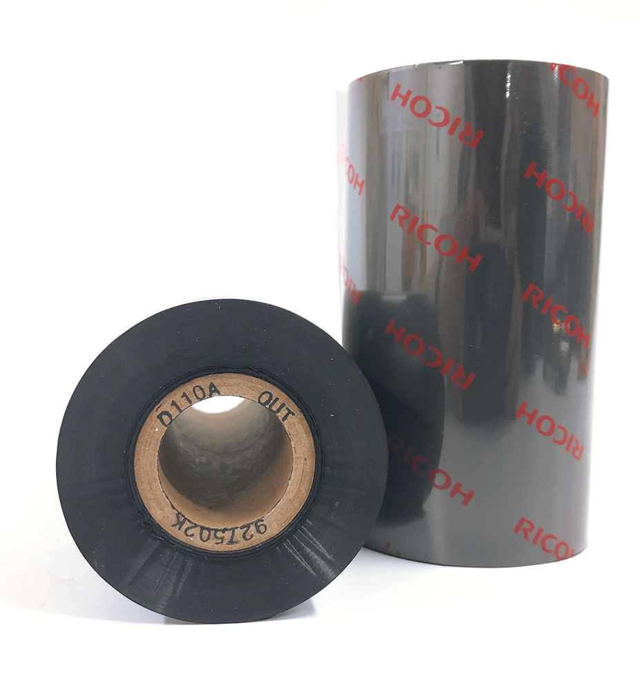 ริบบอน-Ricoh-D110A-Care-Label-Ribbon-ริบบอนเรซิ่นผ้าและสิ่งทอ
