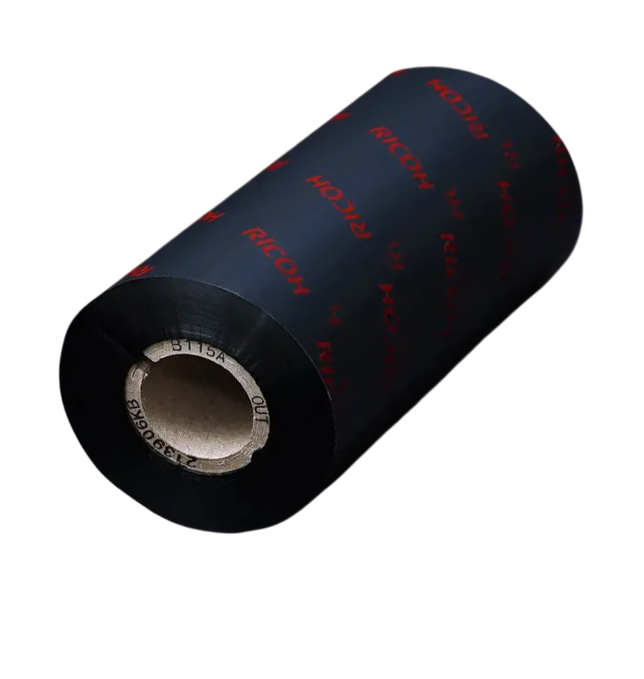 ริบบอนบาร์โค้ด Ricoh B115A Wax-resin Ribbon Thermal Transfer