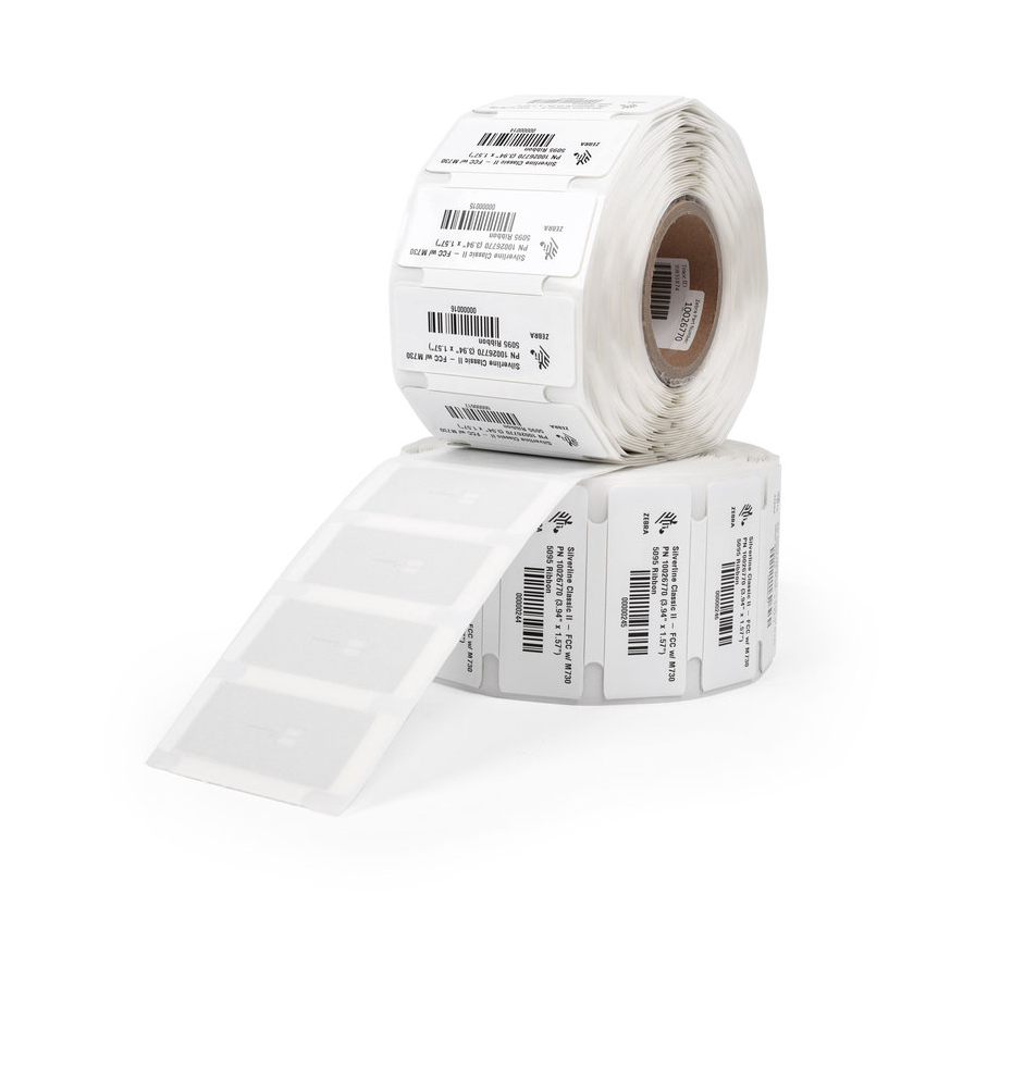 สติกเกอร์ RFID Zebra Confidex Silverline Slim II™ แท็กทรงเรียวยาว สำหรับงานติดโลหะแคบและโค้ง