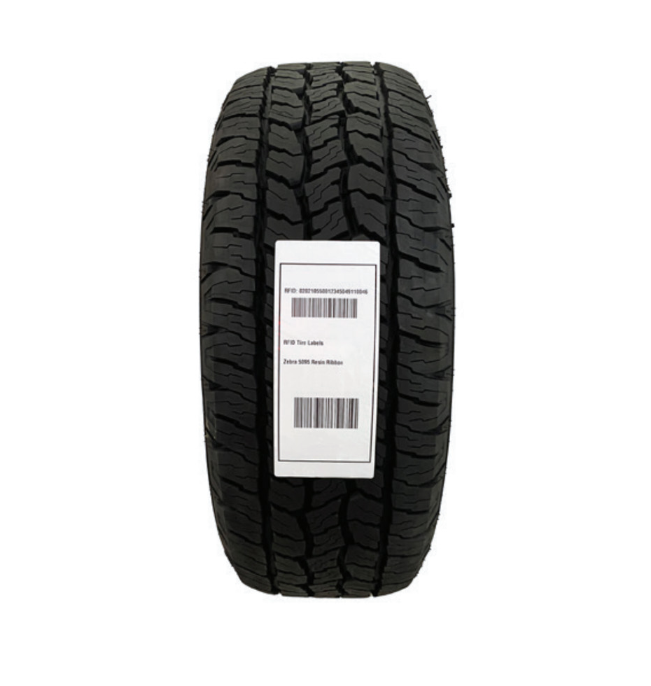 สติกเกอร์ RFID Zebra Zebra RFID Tire Tread Label สำหรับติดตามยางรถยนต์