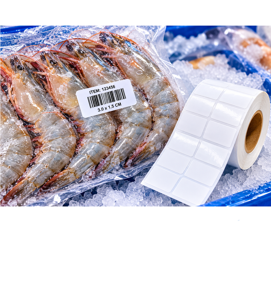 สติกเกอร์บาร์โค้ดเนื้อ PVC Foil Sticker Label